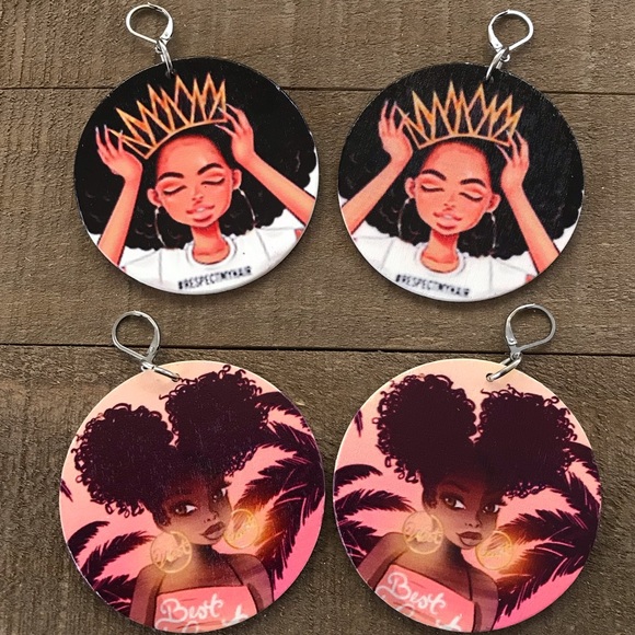 Life N Jeans Jewelry - Urban Wooden Earrings